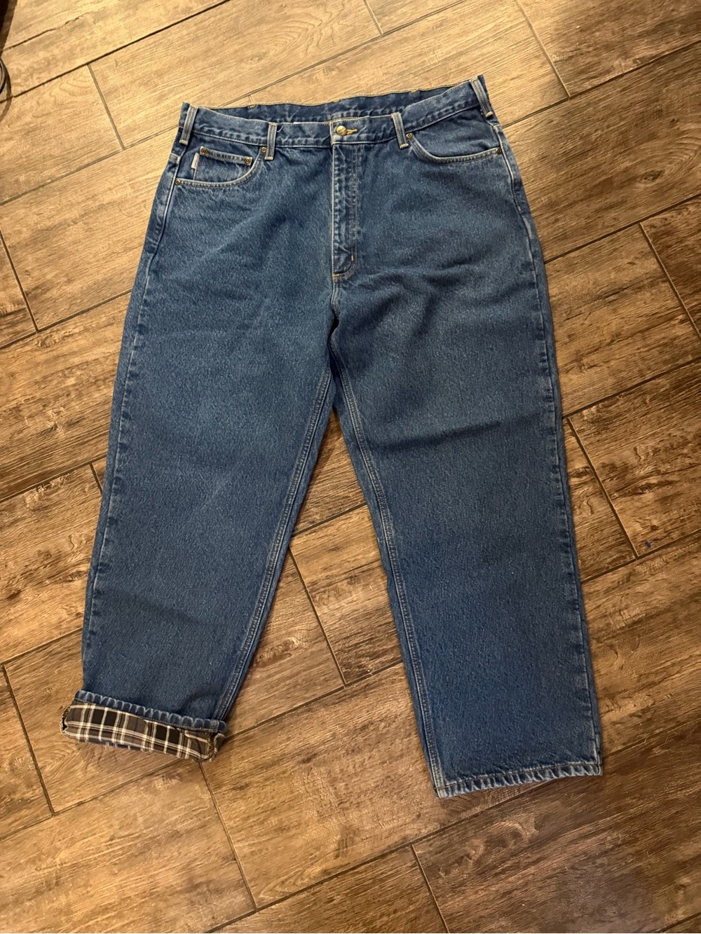 Carhartt Jeans B172 Flannel
Lined Blue Mens W40 L30
Relaxed Fit Denim Workwear